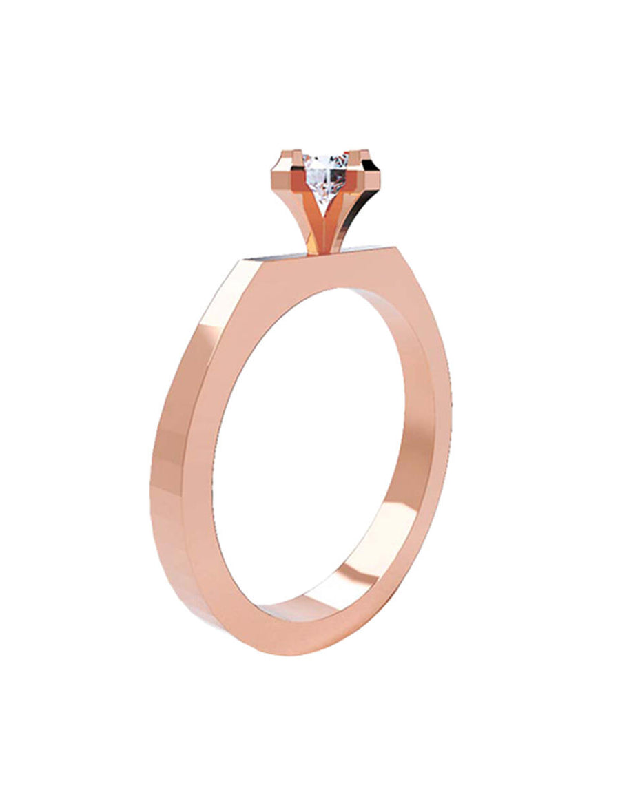 ANILLO DE ORO CON CIRCONIA
