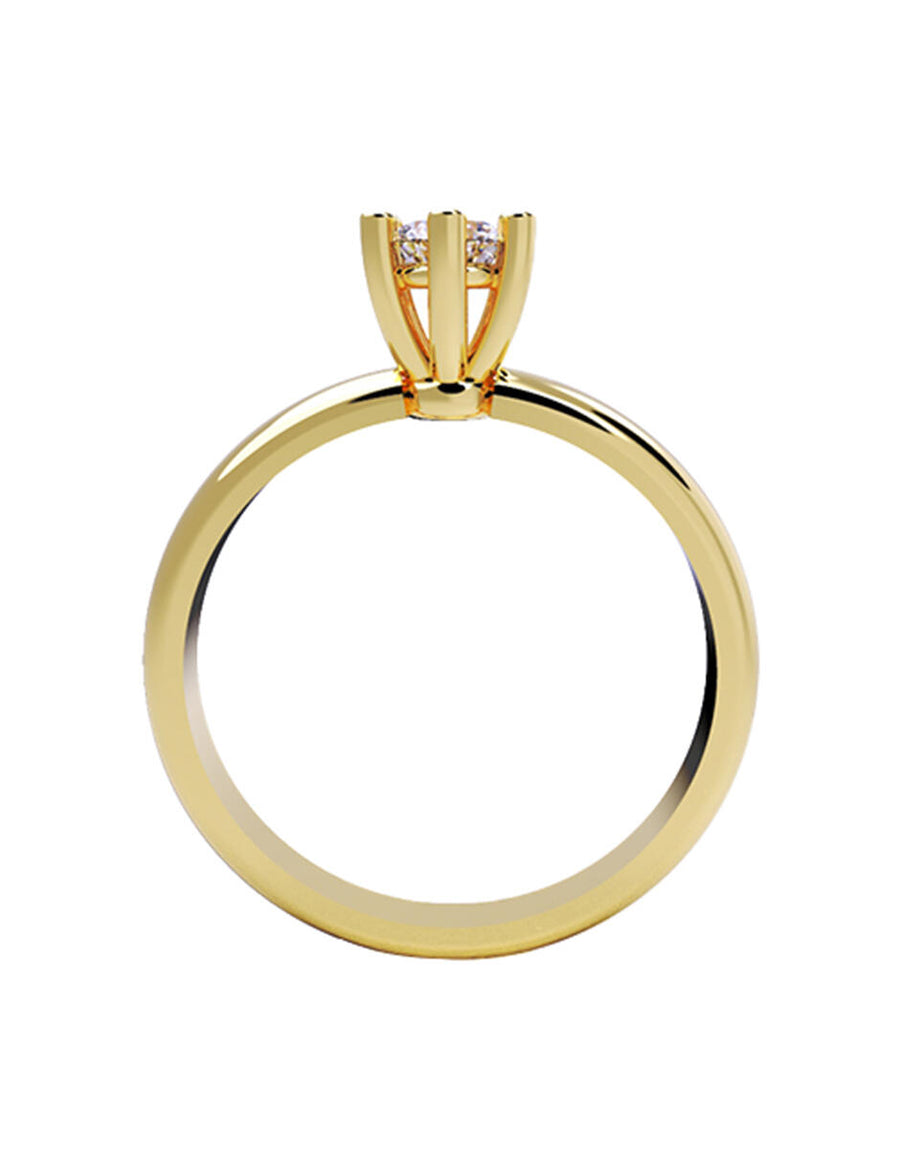 ANILLO DE ORO CON CIRCONIA