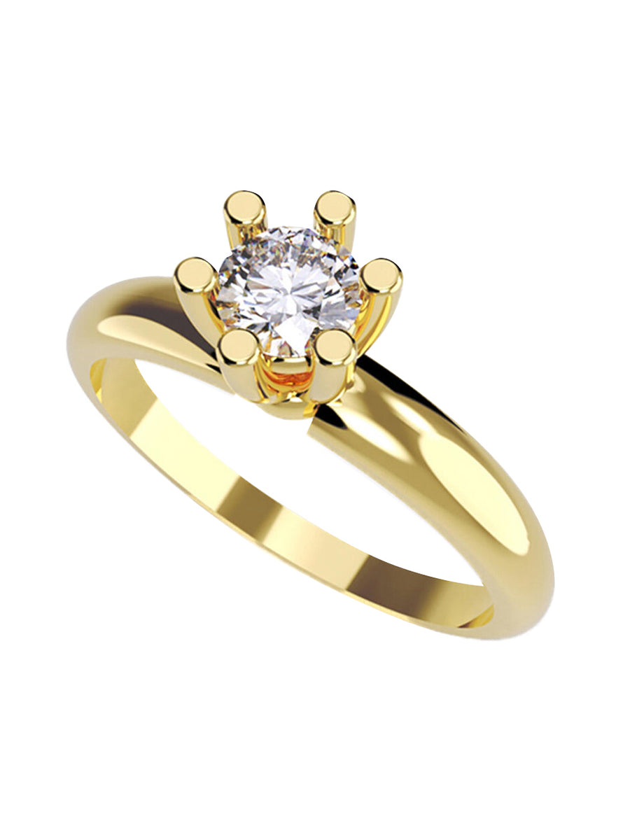 ANILLO DE ORO CON CIRCONIA