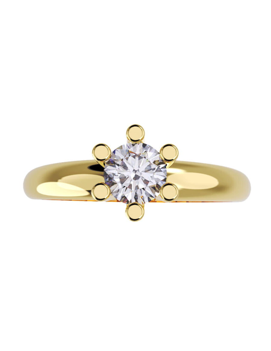 ANILLO DE ORO CON CIRCONIA