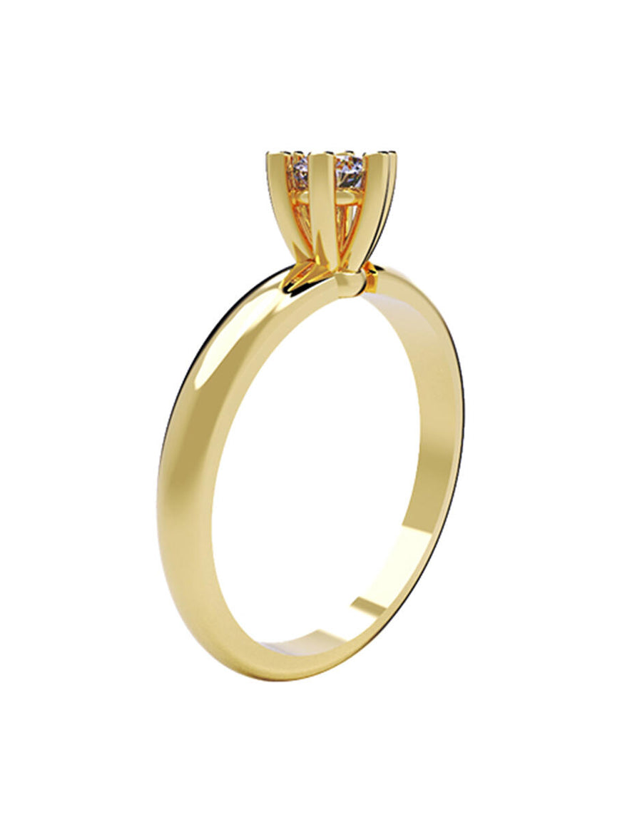 ANILLO DE ORO CON CIRCONIA