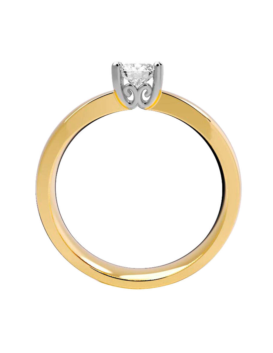 ANILLO DE ORO CON CIRCONIA