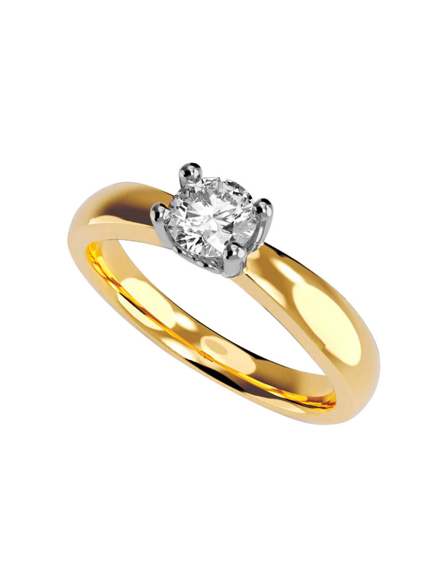 ANILLO DE ORO CON CIRCONIA