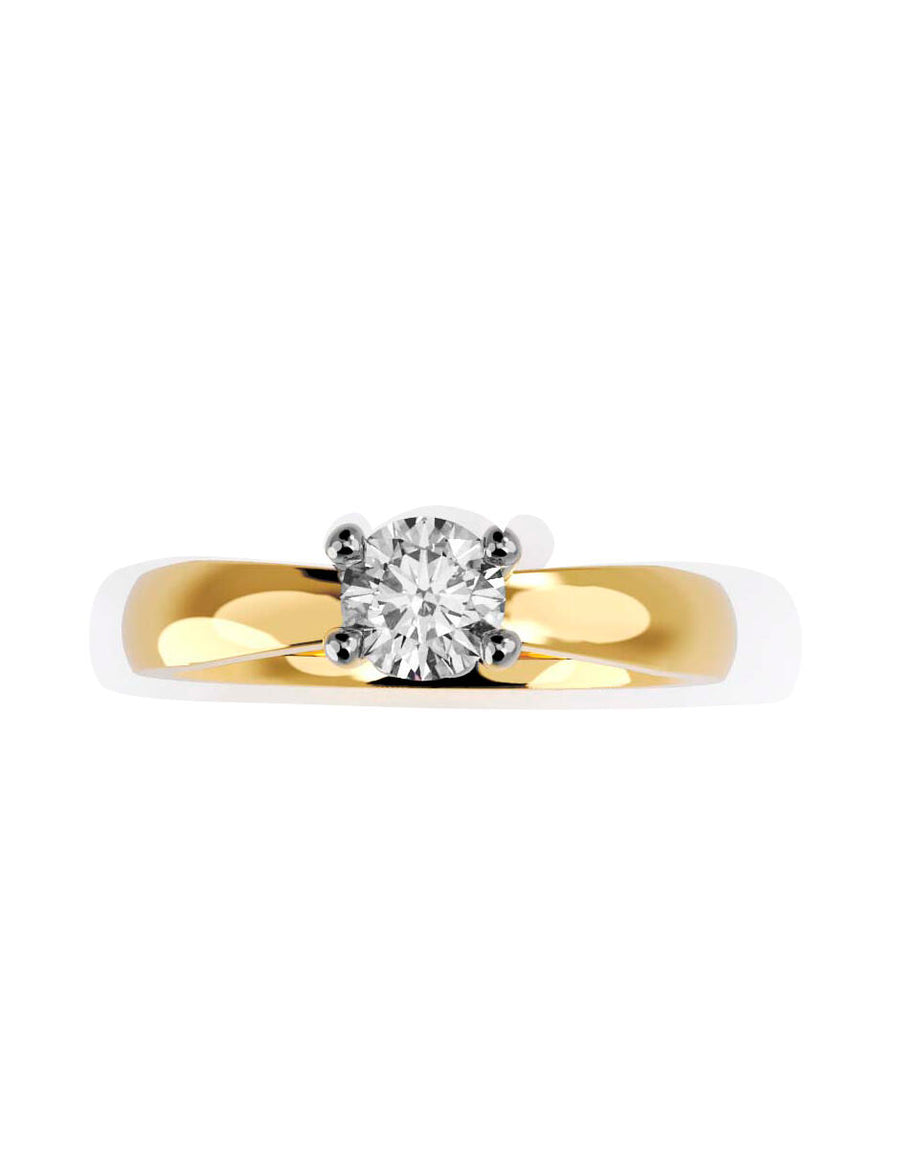 ANILLO DE ORO CON CIRCONIA