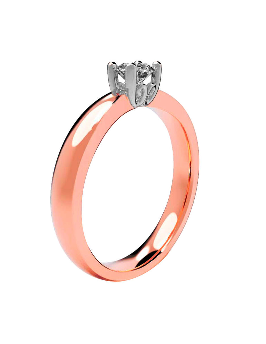 ANILLO DE ORO CON CIRCONIA