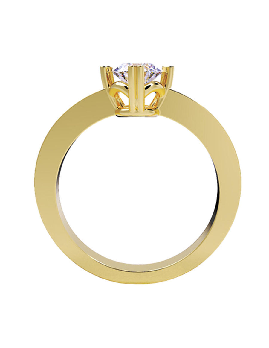 ANILLO DE ORO CON CIRCONIA