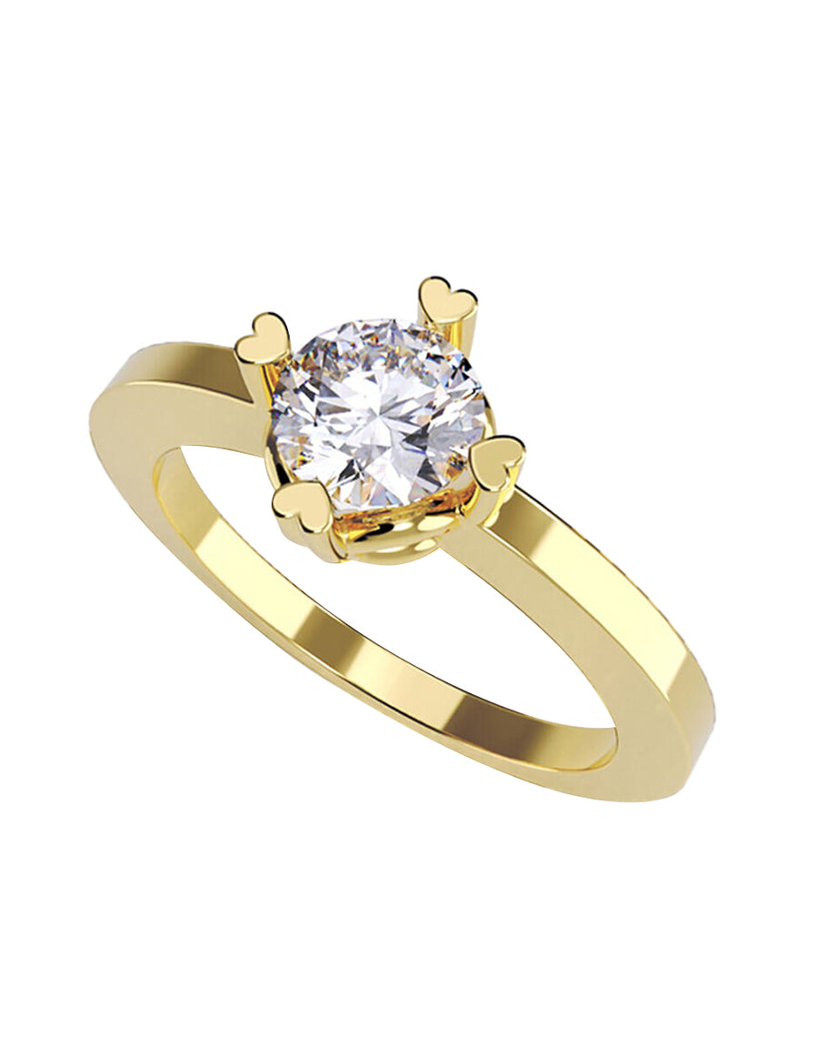 ANILLO DE ORO CON CIRCONIA