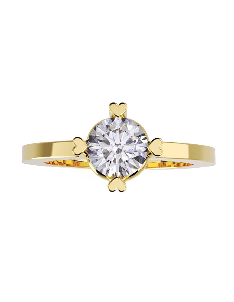 ANILLO DE ORO CON CIRCONIA