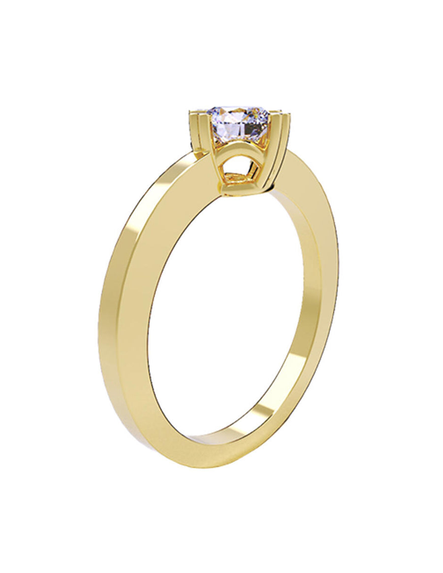 ANILLO DE ORO CON CIRCONIA