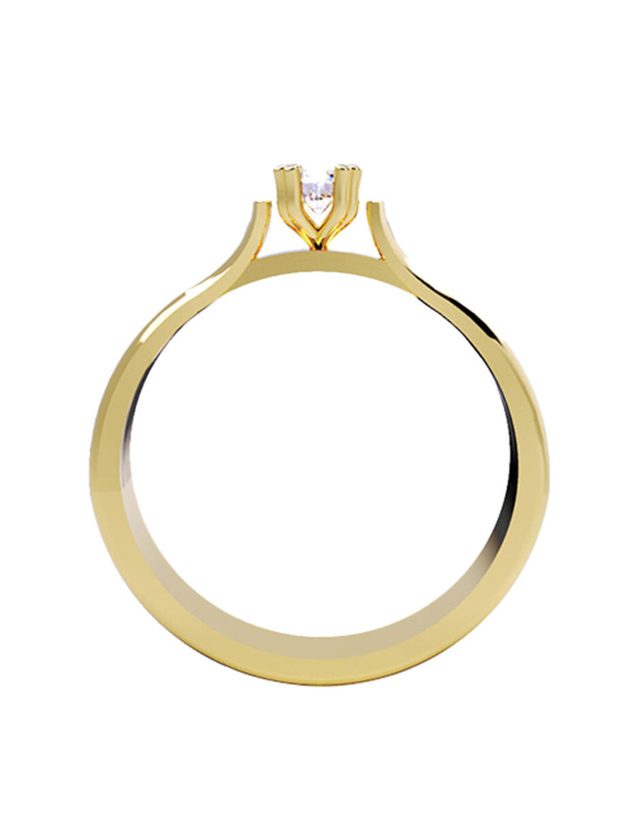 ANILLO DE ORO CON CIRCONIA