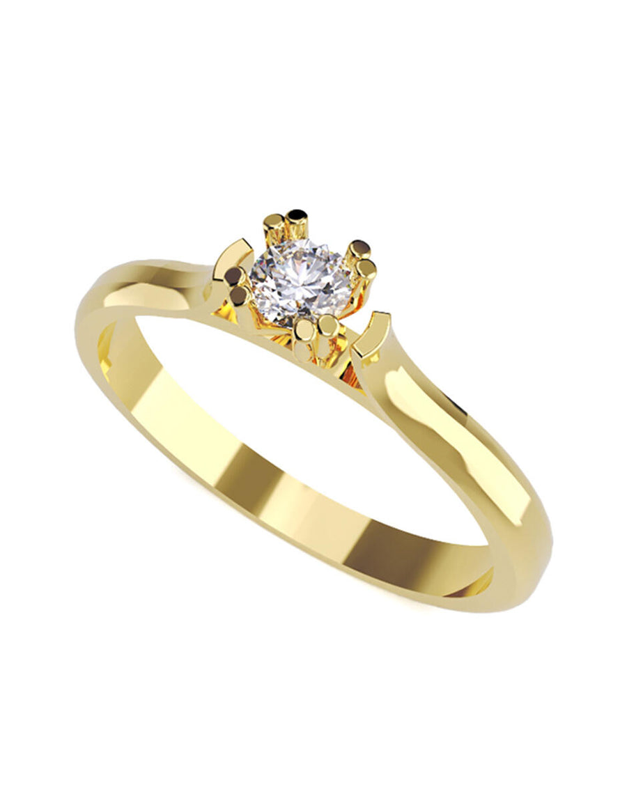 ANILLO DE ORO CON CIRCONIA