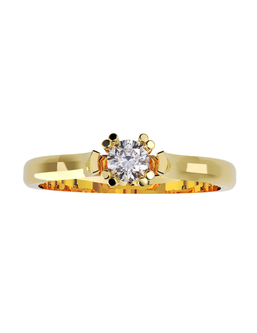 ANILLO DE ORO CON CIRCONIA
