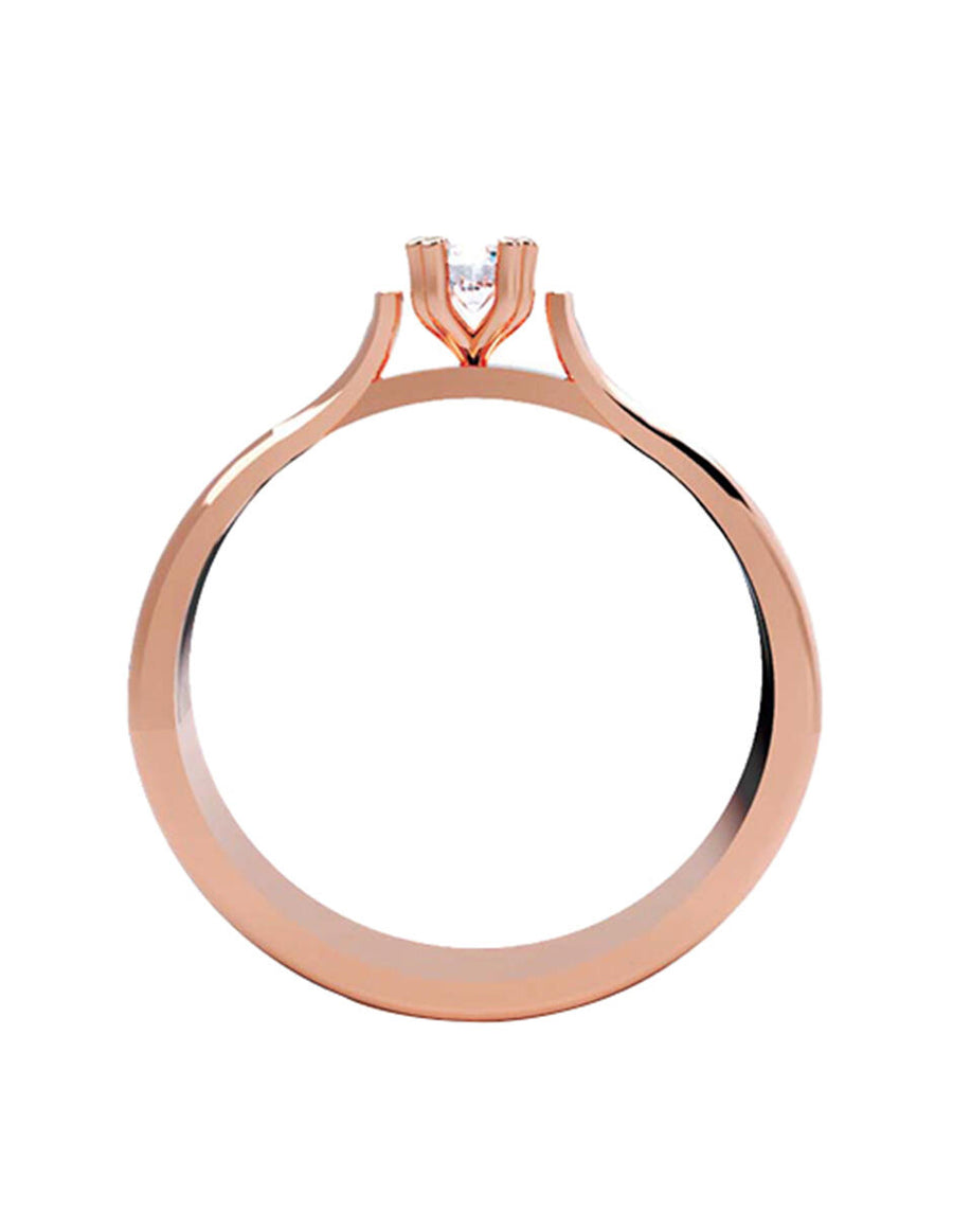 ANILLO DE ORO CON CIRCONIA