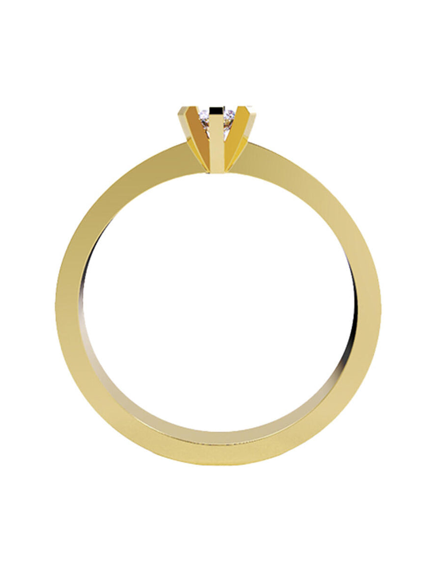 ANILLO DE ORO CON CIRCONIA
