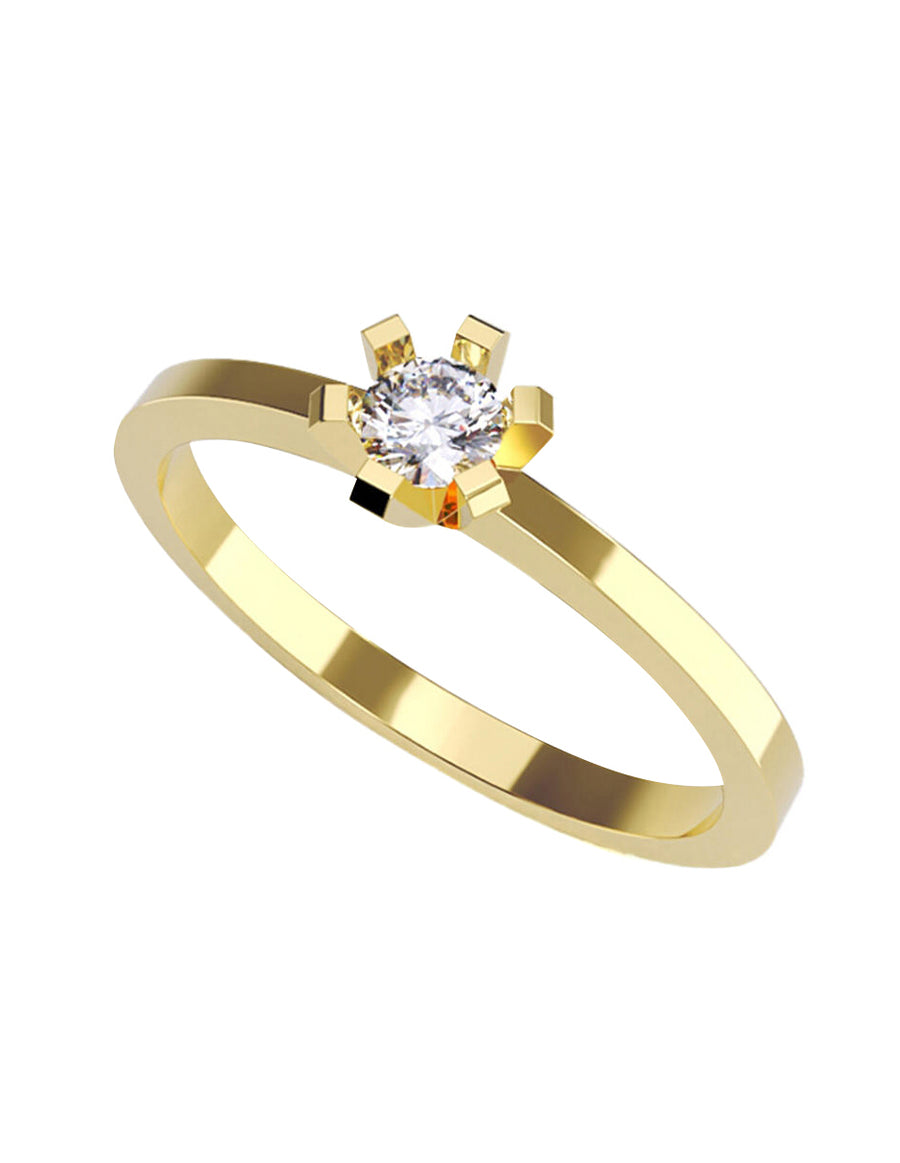 ANILLO DE ORO CON CIRCONIA