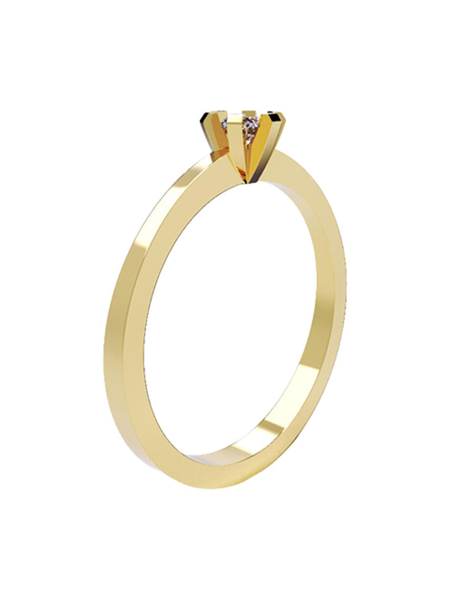 ANILLO DE ORO CON CIRCONIA