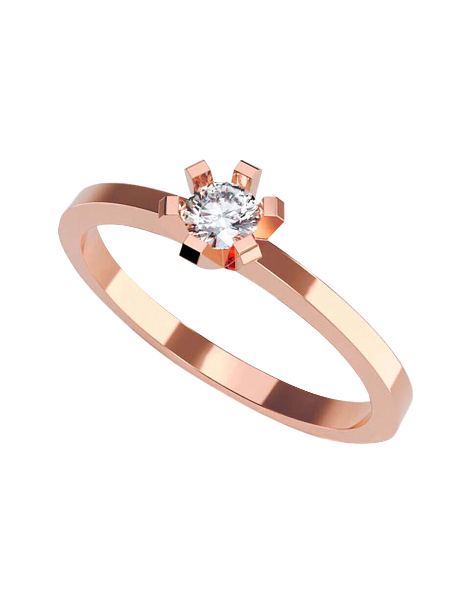 ANILLO DE ORO CON CIRCONIA