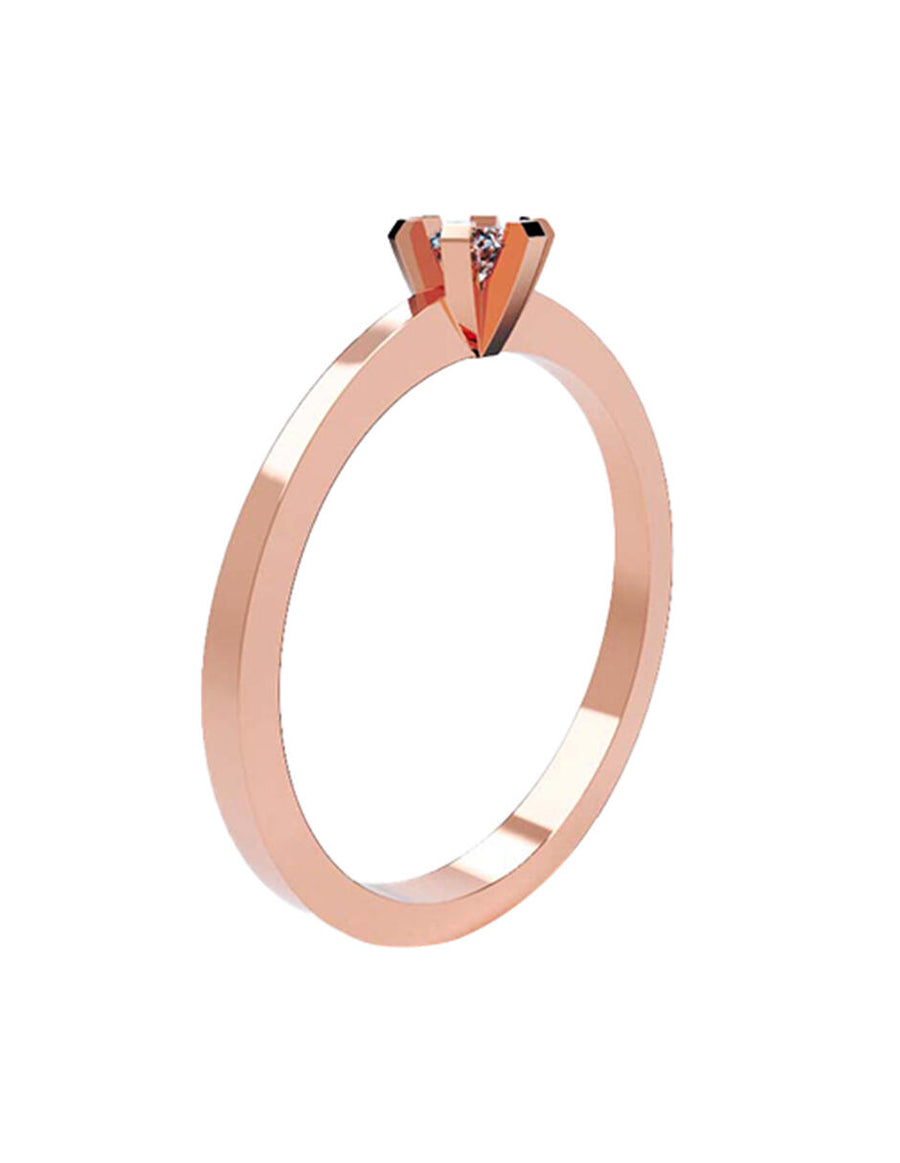 ANILLO DE ORO CON CIRCONIA