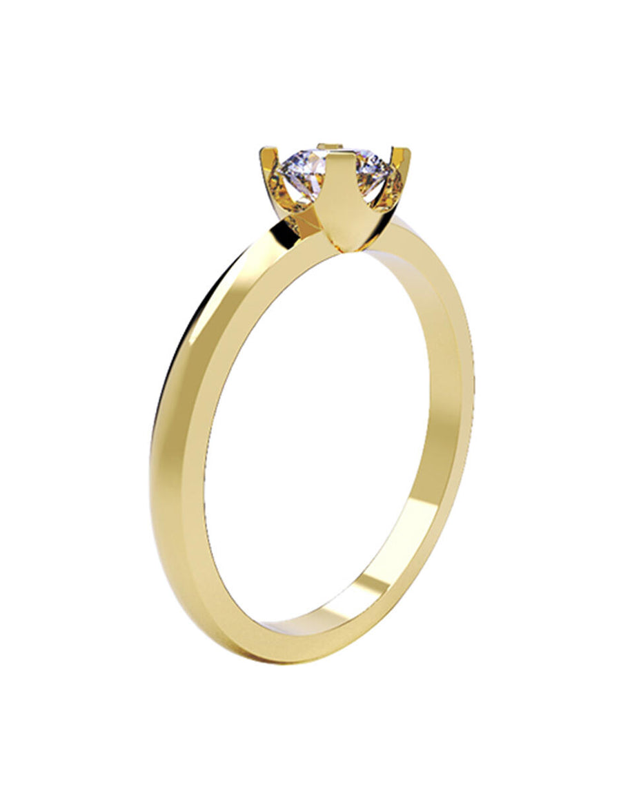 ANILLO DE ORO CON CIRCONIA