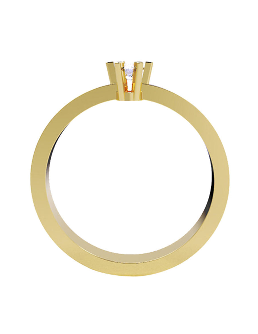 ANILLO DE ORO CON CIRCONIA