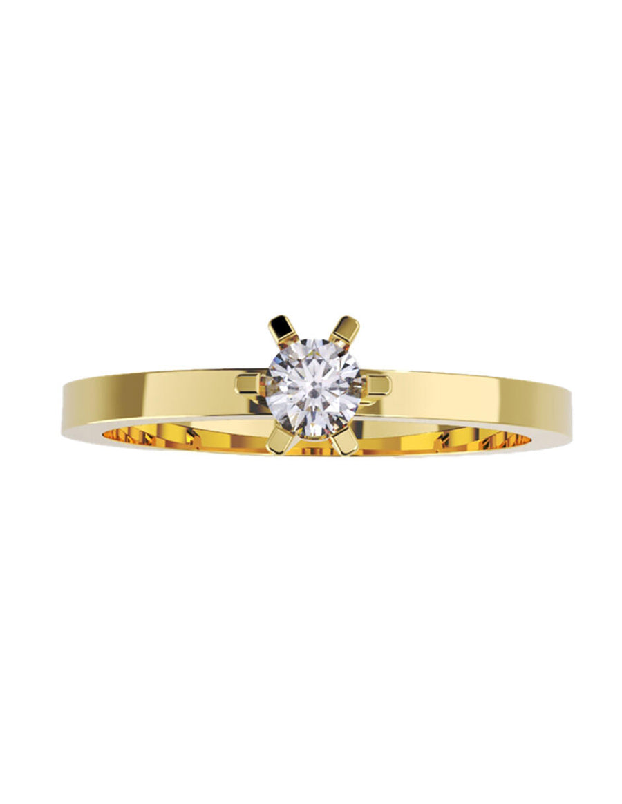 ANILLO DE ORO CON CIRCONIA