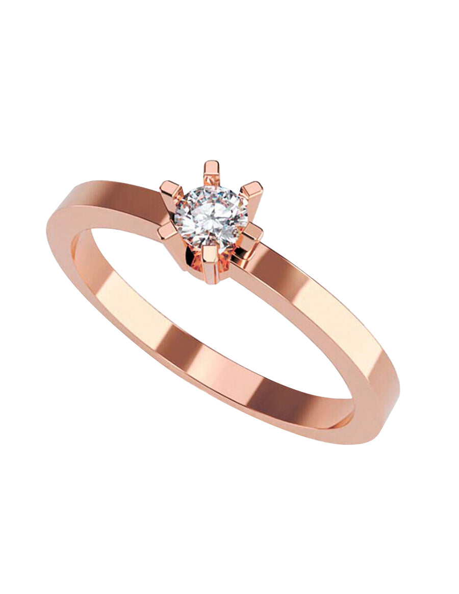ANILLO DE ORO CON CIRCONIA