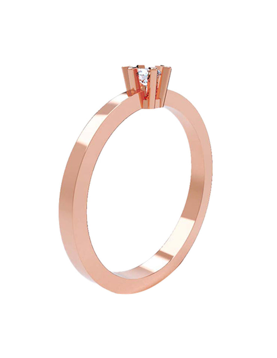 ANILLO DE ORO CON CIRCONIA