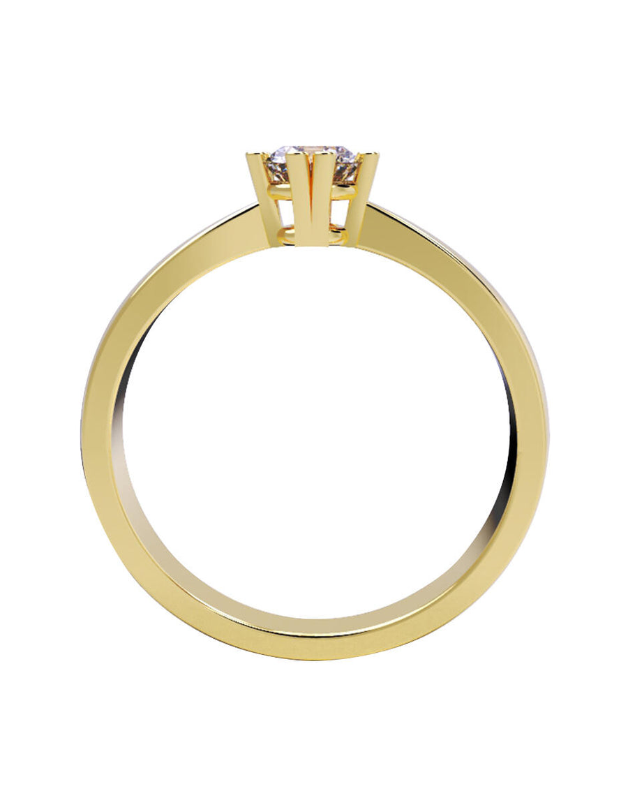 ANILLO DE ORO CON CIRCONIA