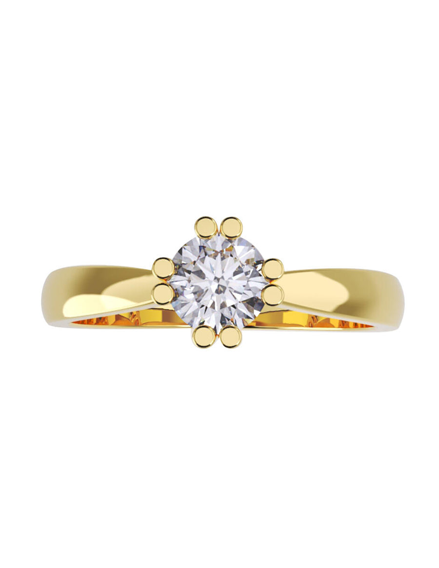 ANILLO DE ORO CON CIRCONIA