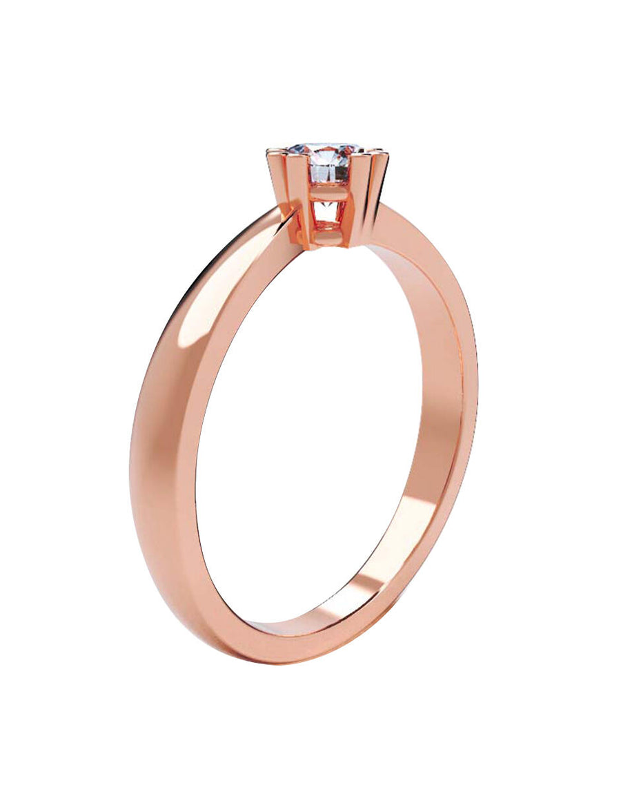 ANILLO DE ORO CON CIRCONIA