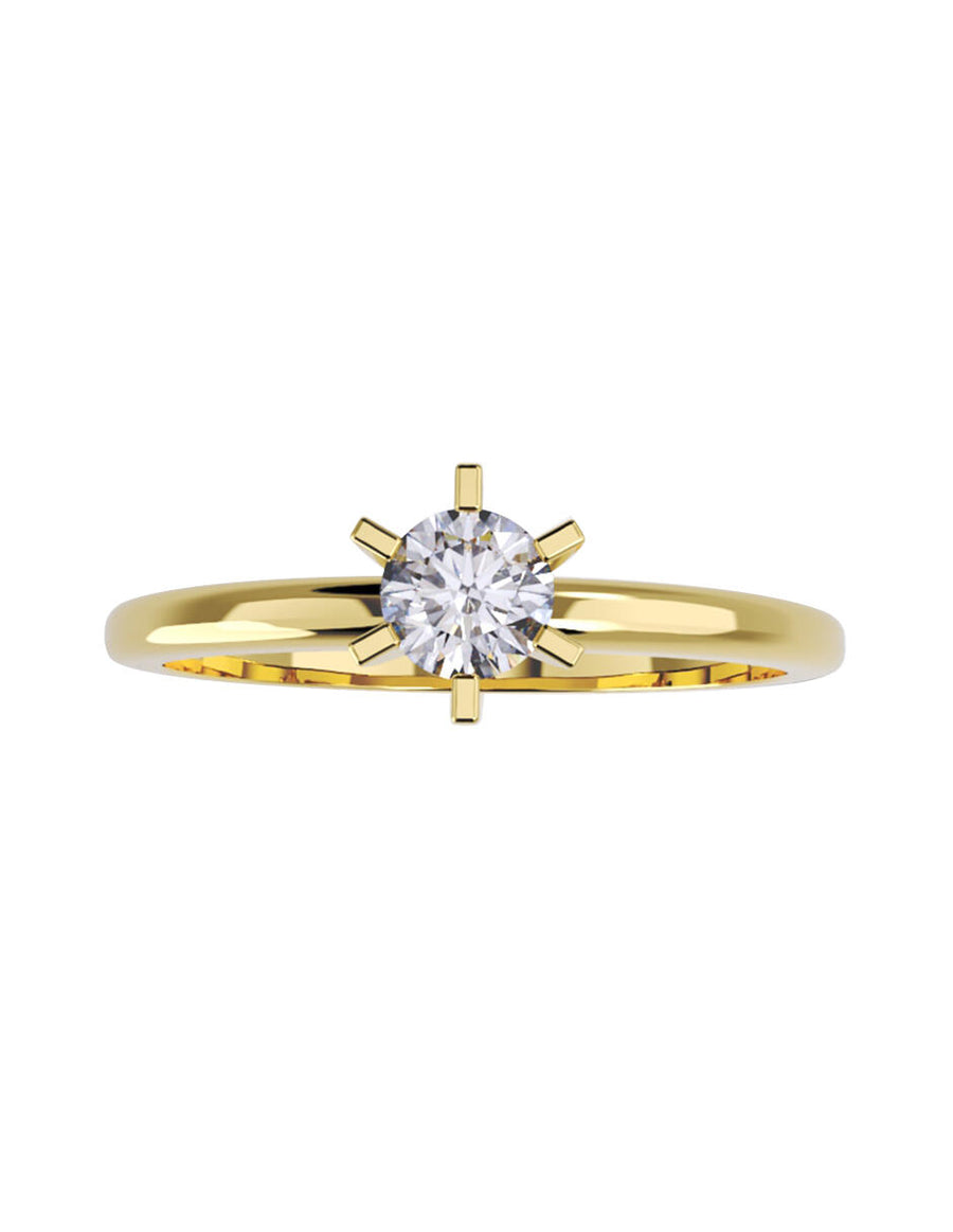 ANILLO DE ORO CON CIRCONIA