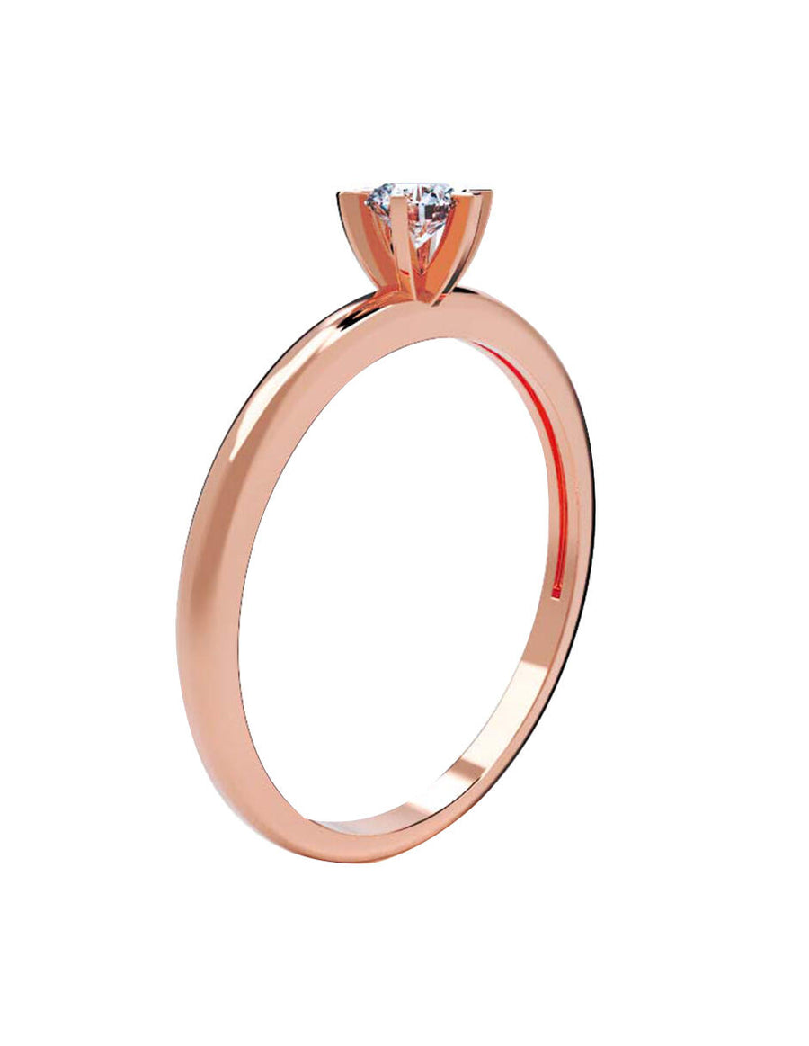 ANILLO DE ORO CON CIRCONIA