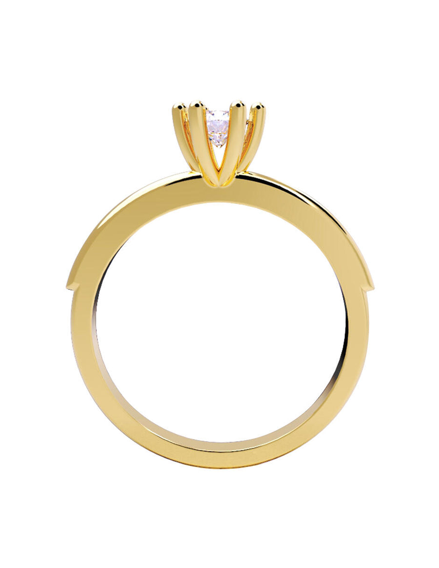 ANILLO DE ORO CON CIRCONIA