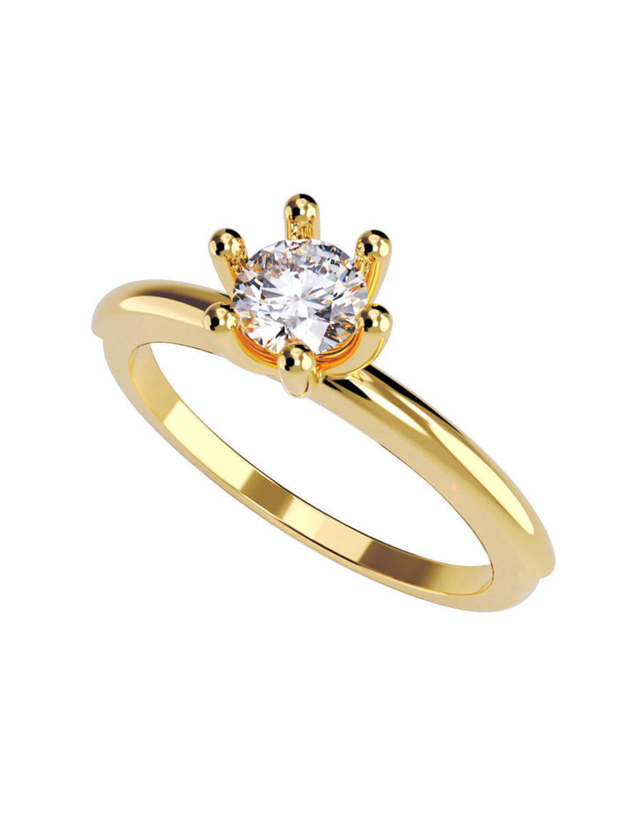 ANILLO DE ORO CON CIRCONIA
