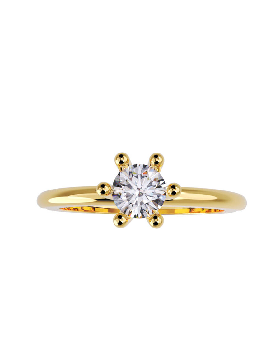 ANILLO DE ORO CON CIRCONIA