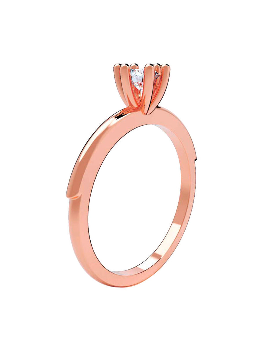 ANILLO DE ORO CON CIRCONIA