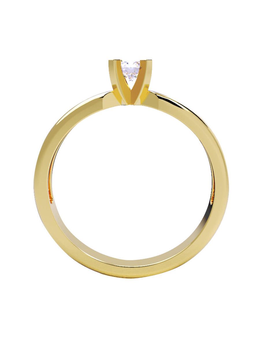 ANILLO DE ORO CON CIRCONIA