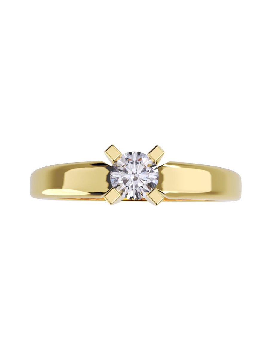 ANILLO DE ORO CON CIRCONIA