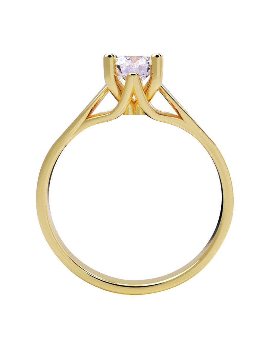 ANILLO DE ORO CON CIRCONIA