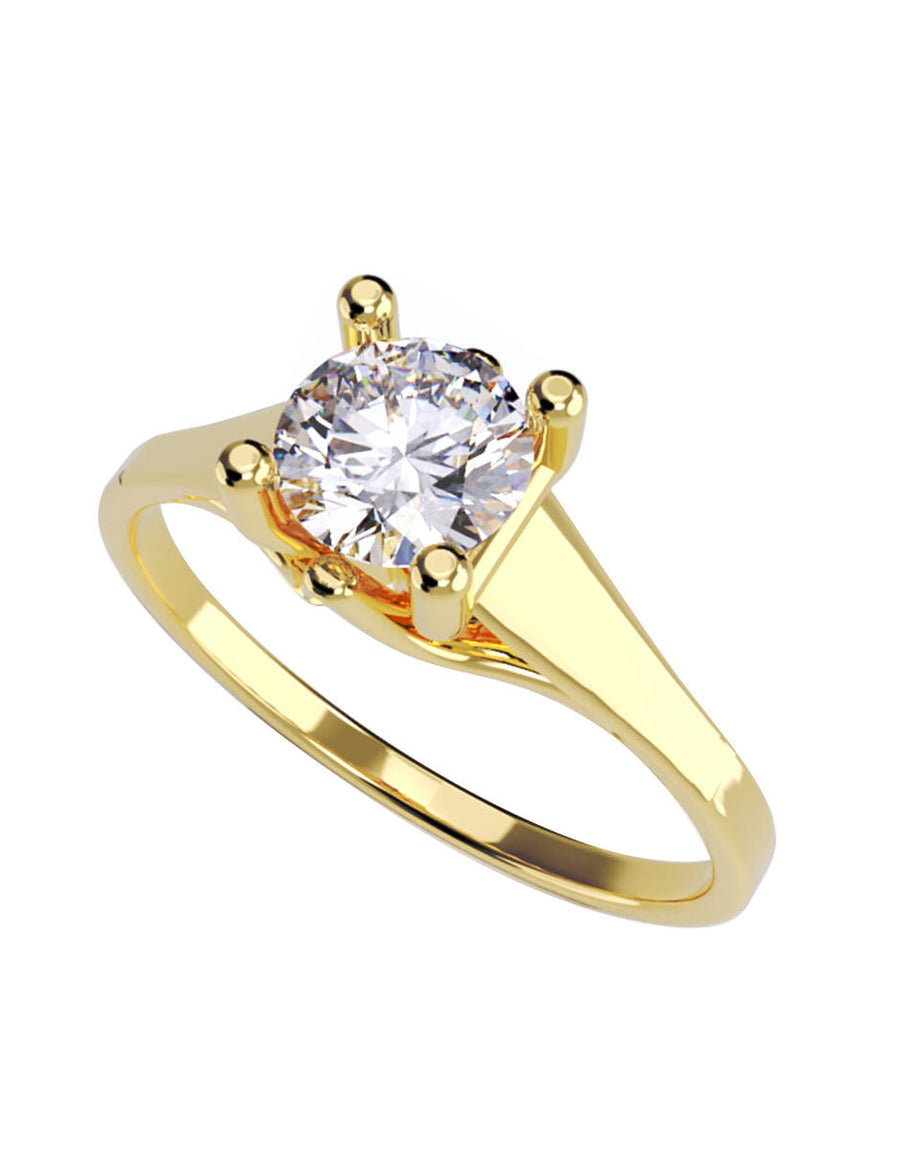 ANILLO DE ORO CON CIRCONIA