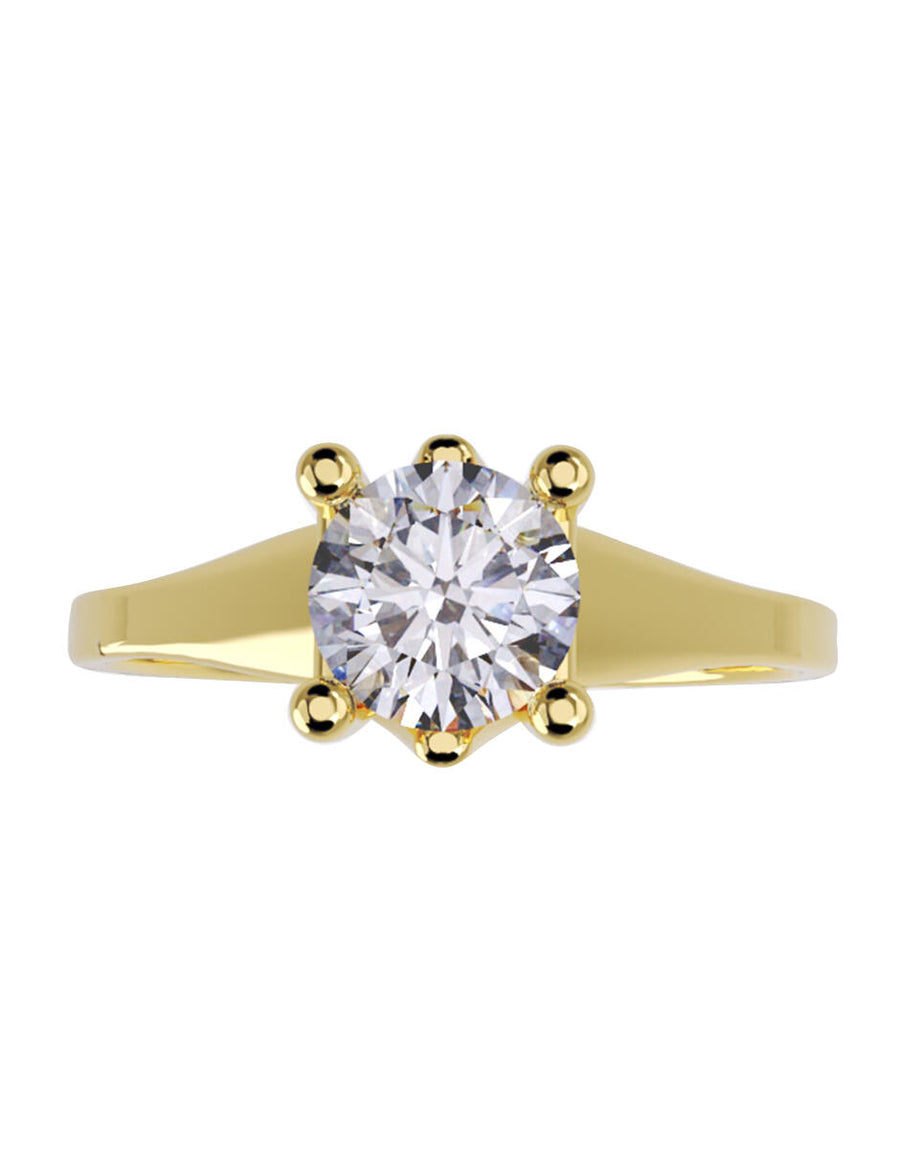 ANILLO DE ORO CON CIRCONIA