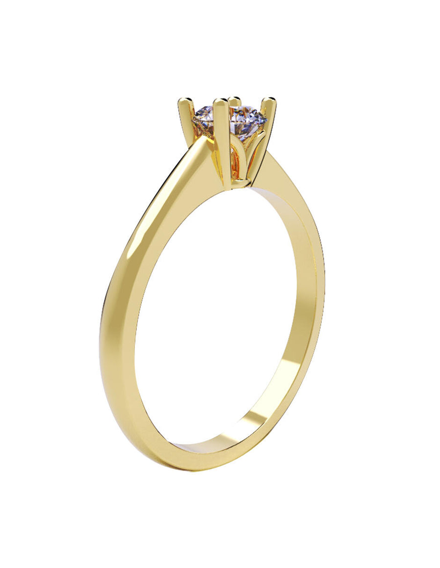 ANILLO DE ORO CON CIRCONIA