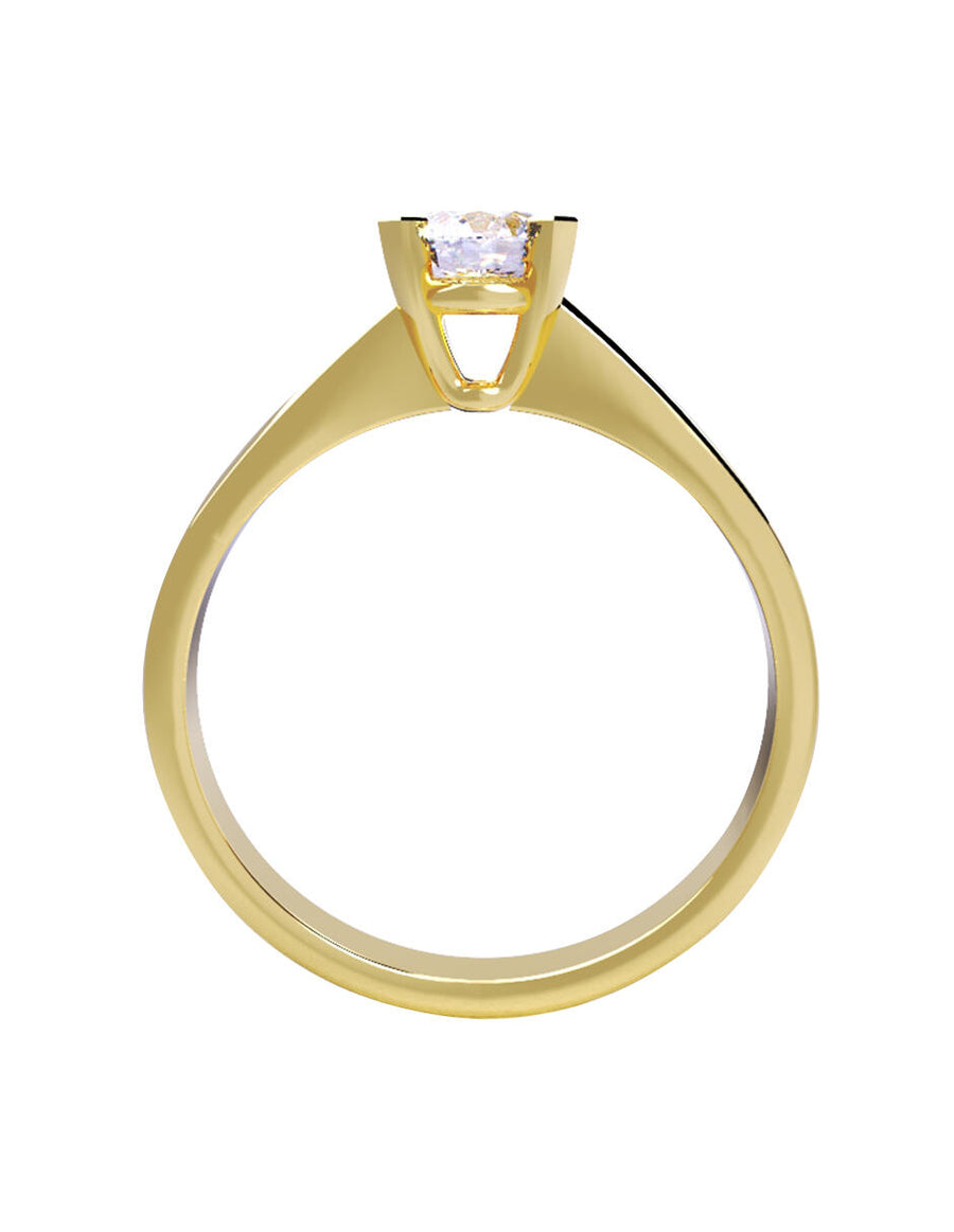 ANILLO DE ORO CON CIRCONIA