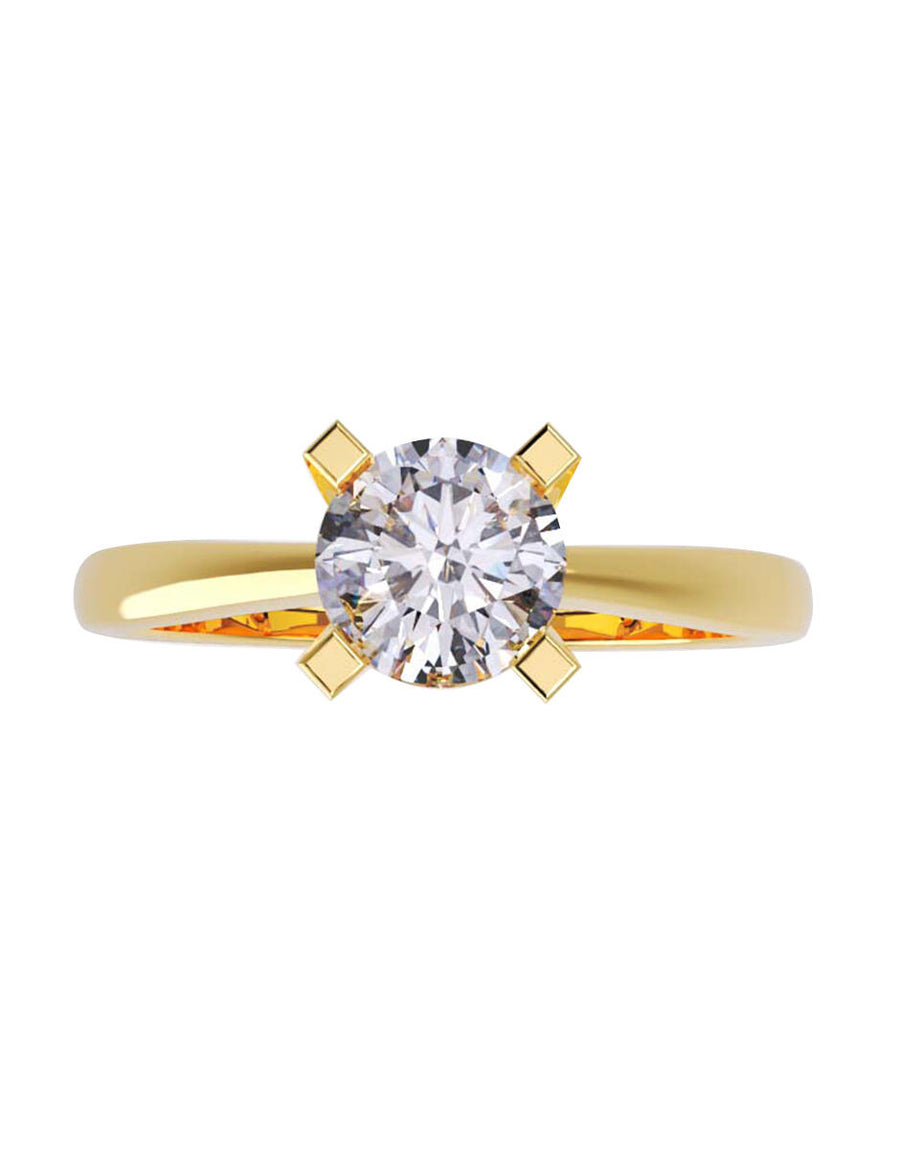 ANILLO DE ORO CON CIRCONIA