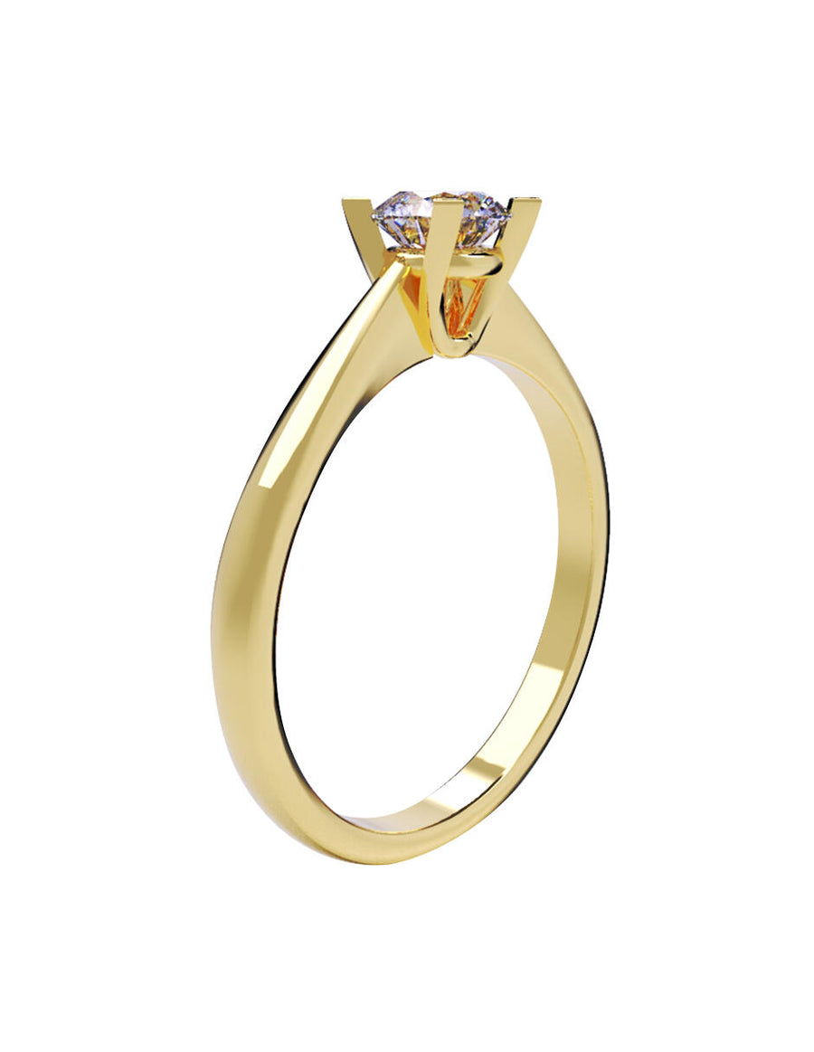 ANILLO DE ORO CON CIRCONIA