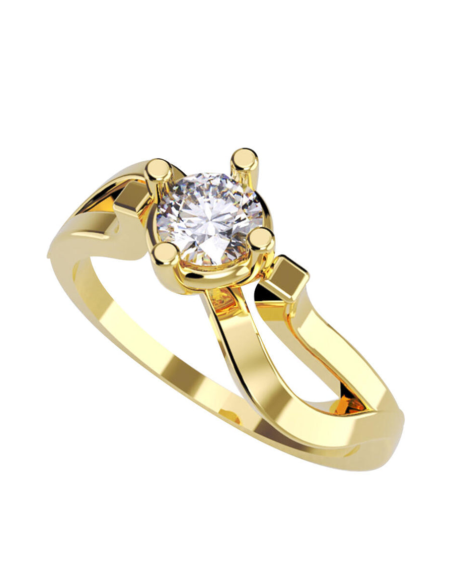 ANILLO DE ORO CON CIRCONIA