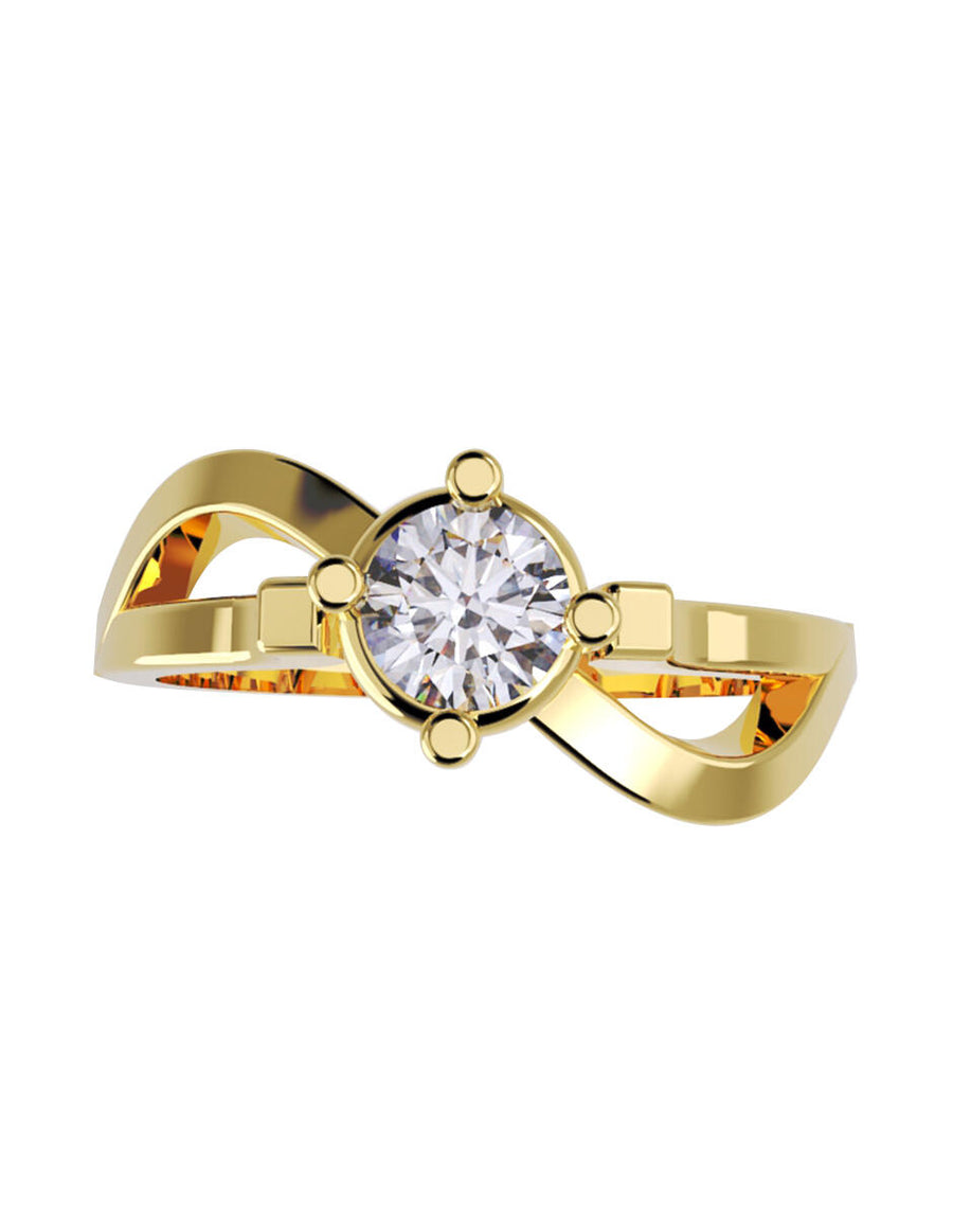 ANILLO DE ORO CON CIRCONIA