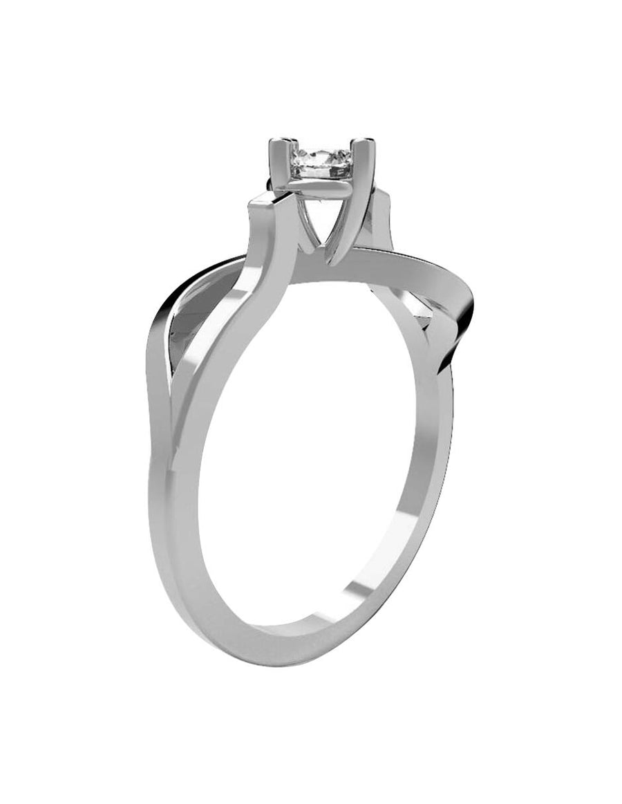 ANILLO DE ORO CON CIRCONIA
