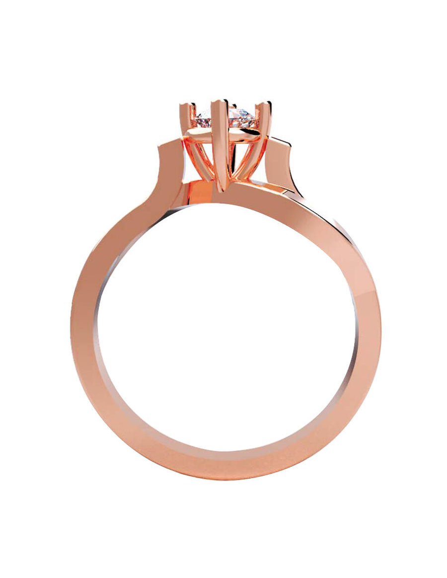 ANILLO DE ORO CON CIRCONIA