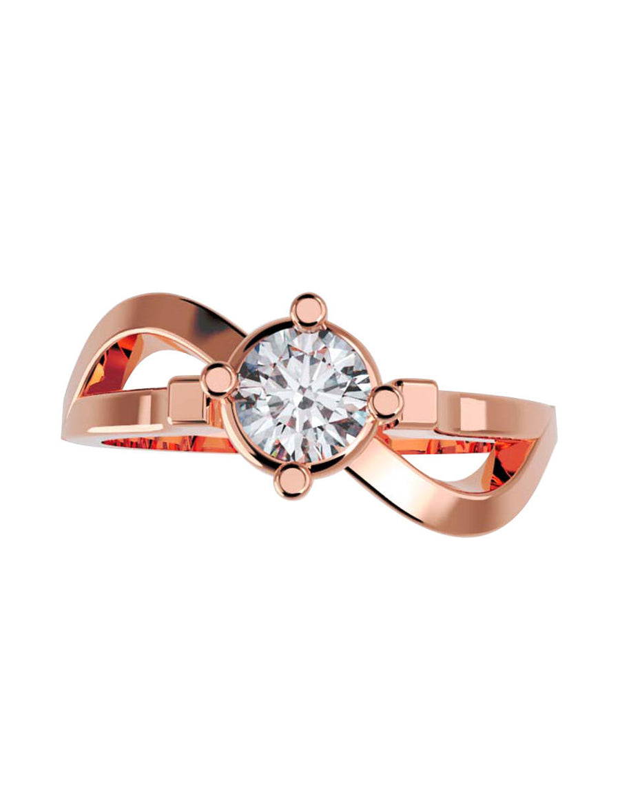 ANILLO DE ORO CON CIRCONIA